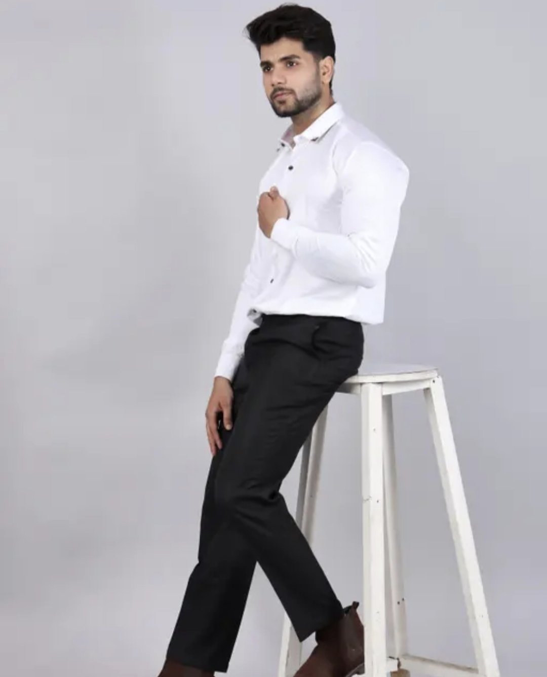 Men's spread collar satin party wear shirts - Image 14