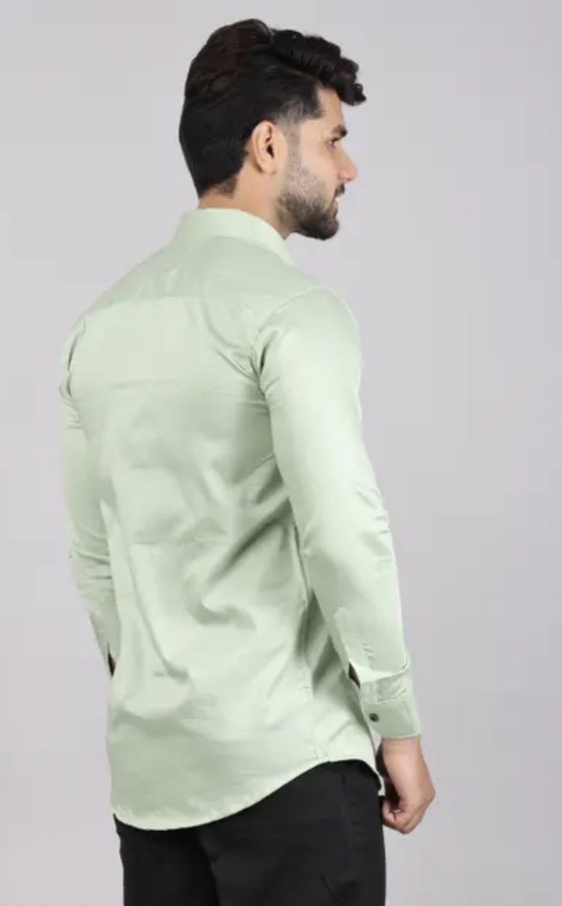 Men's spread collar satin party wear shirts - Image 2